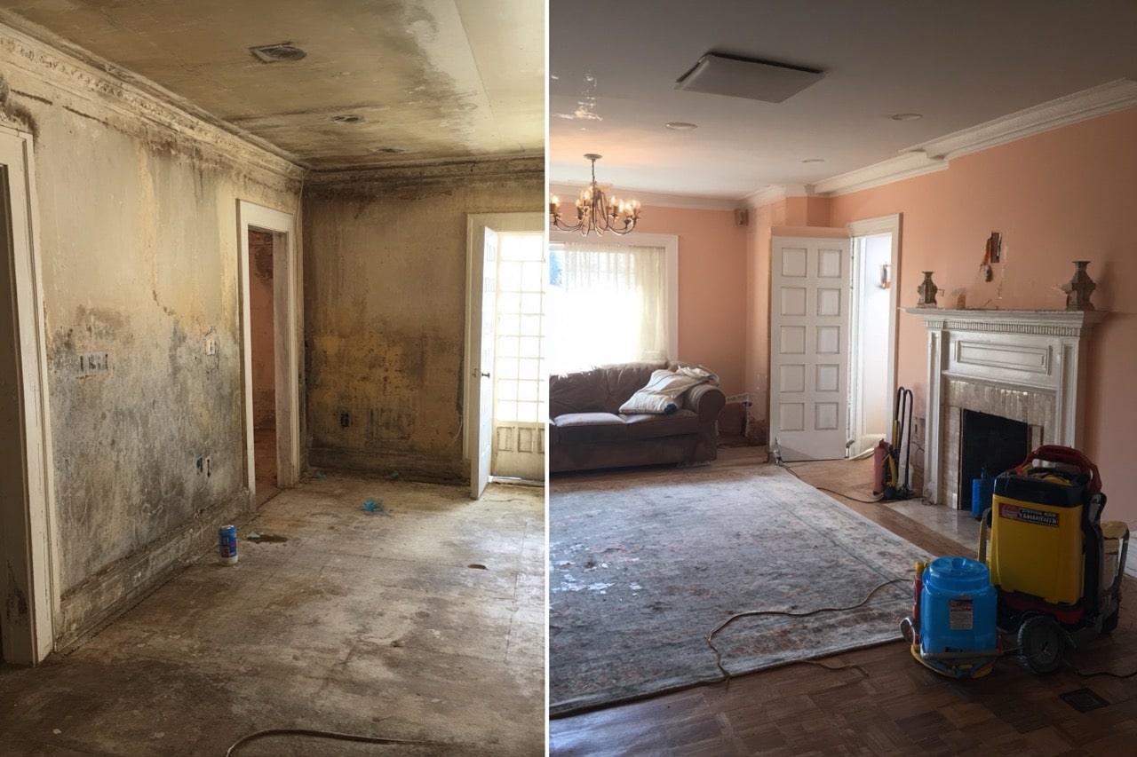 Fire damaged house cleanup process in St Louis Missouri