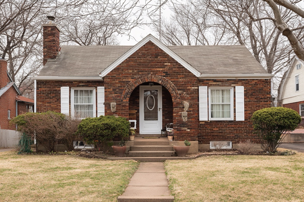 Inherited brick bungalow property in St Louis Missouri neighborhood