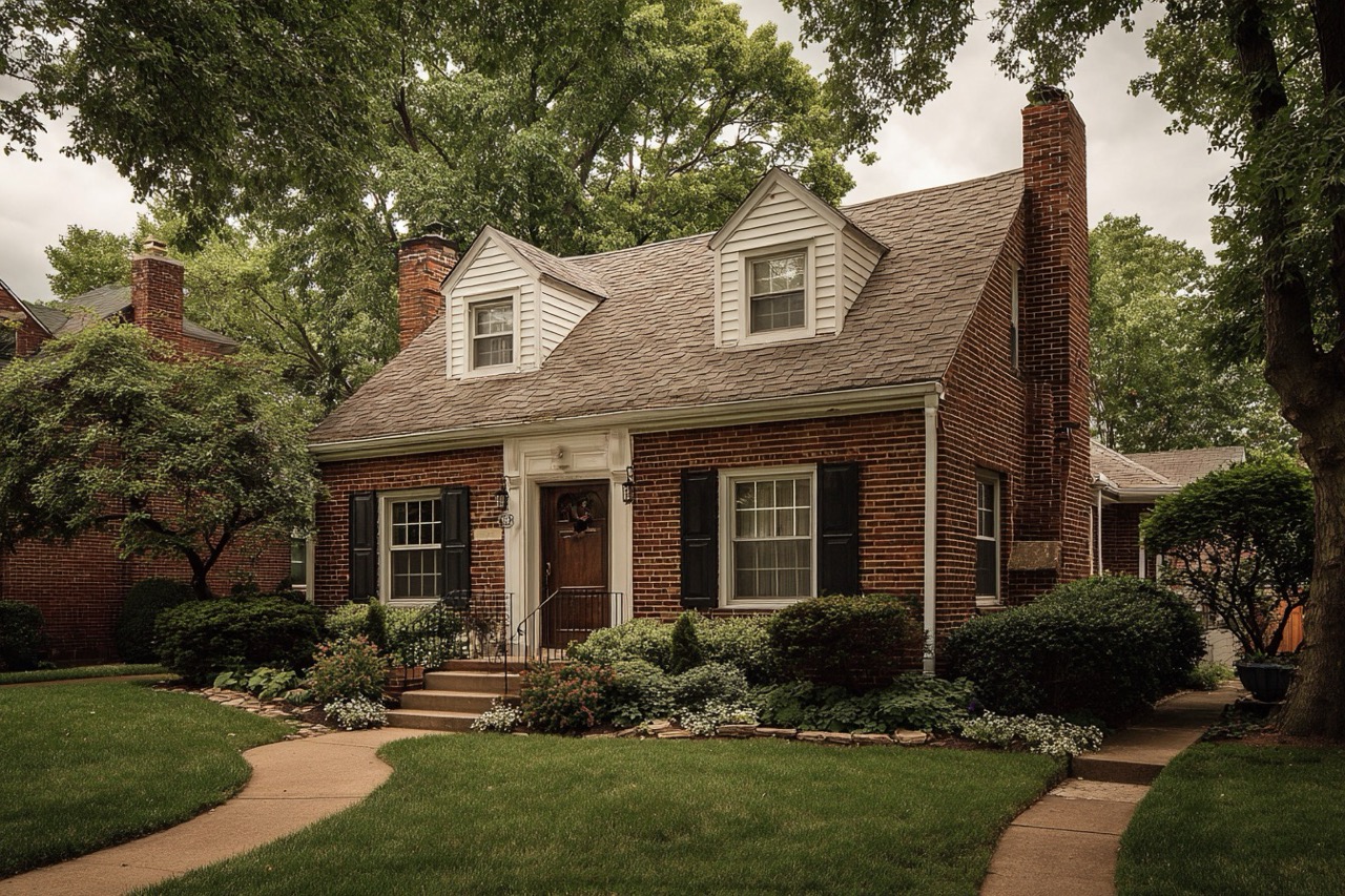 Traditional St Louis Missouri inherited property with aging exterior